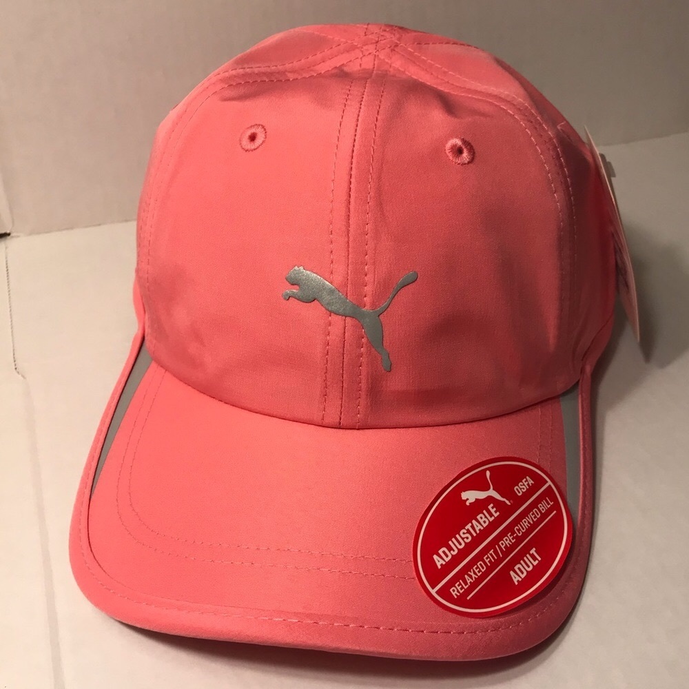 Puma Adjustable Reflective Cap Hat Pink